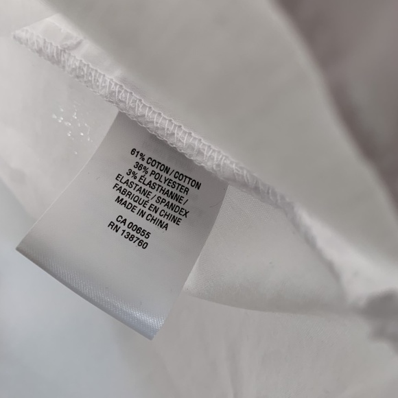 White cotton blend blouse - Picture 4 of 4